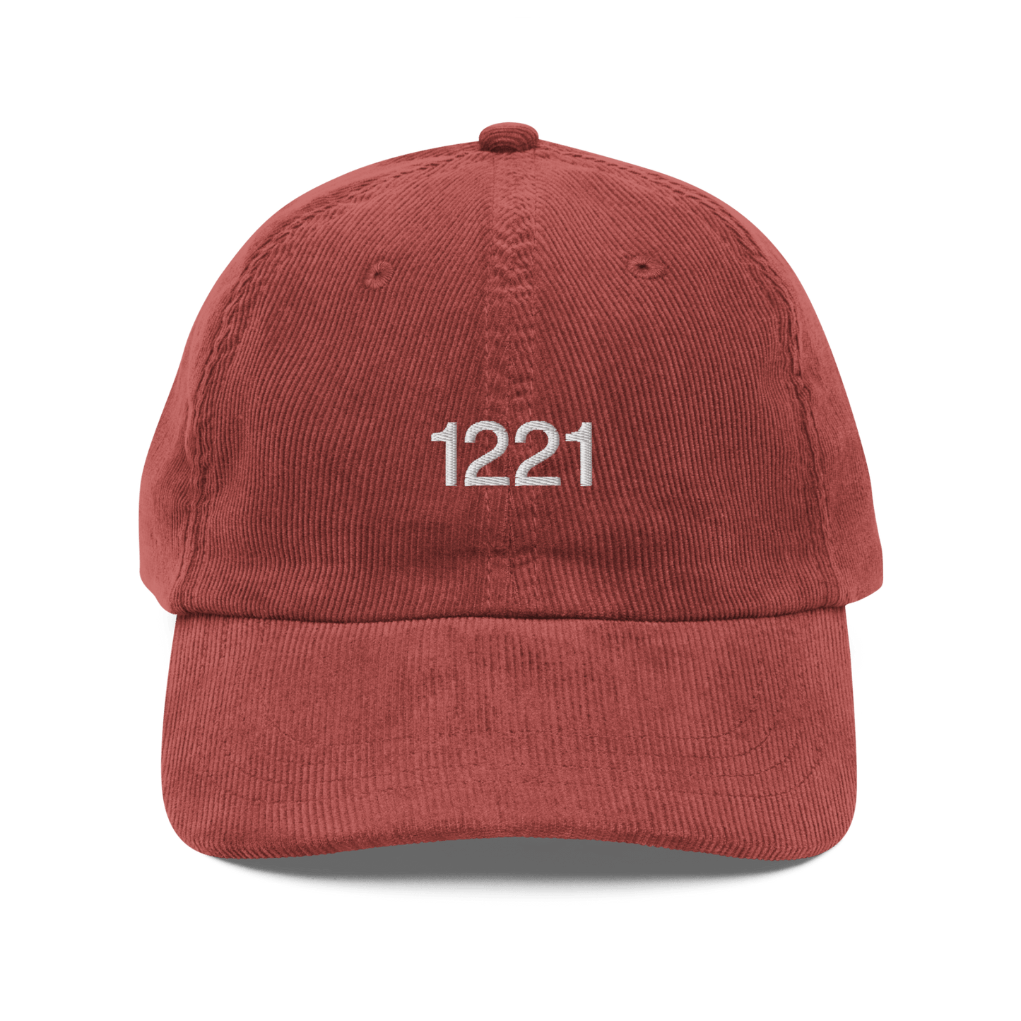 1221 Embroidered Corduroy Hat - Polychrome Goods