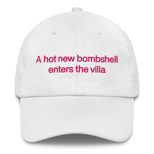 A Hot New Bombshell Enters the Villa Embroidered Hat - Polychrome Goods 🍊