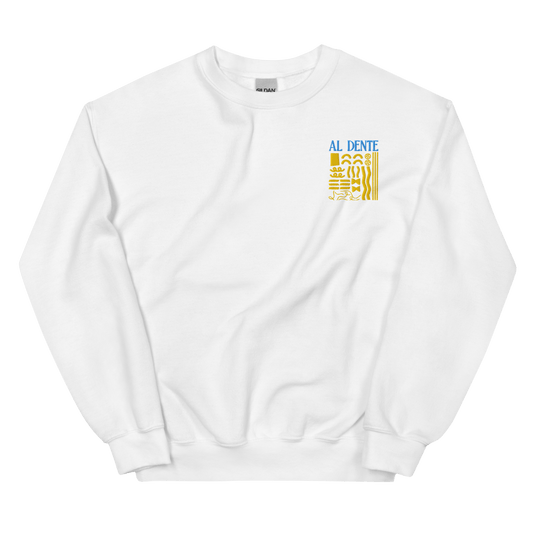 Al Dente Pasta Embroidered Sweatshirt - Polychrome Goods 🍊