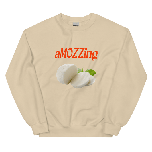 aMOZZing Mozzarella Cheese Sweatshirt 🧀 - Polychrome Goods 🍊