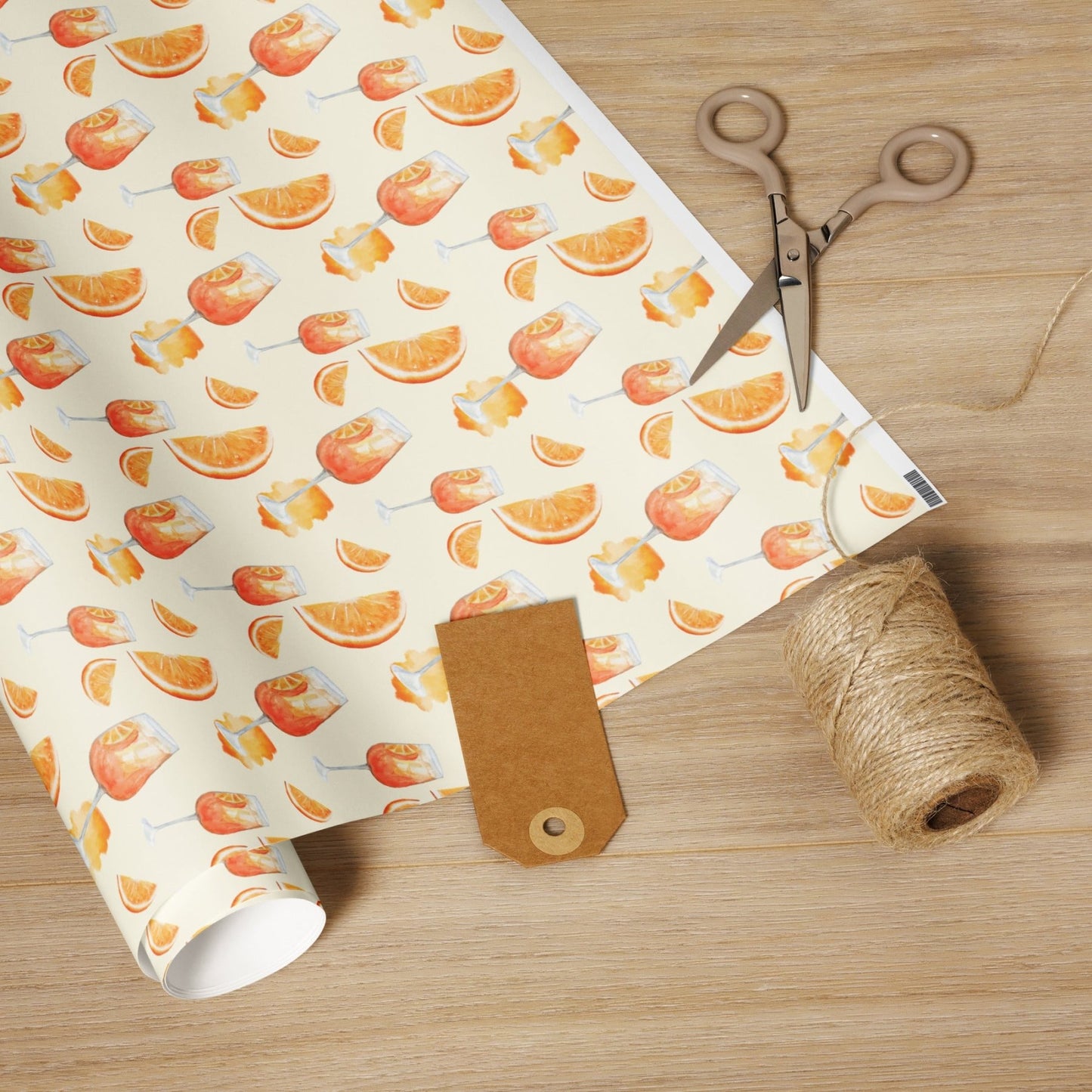 Aperol Spritz 🍊 Wrapping Paper - Polychrome Goods