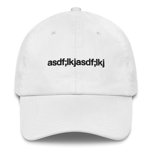 asdf;lkjasdf;lkj Embroidered Hat - Polychrome Goods 🍊