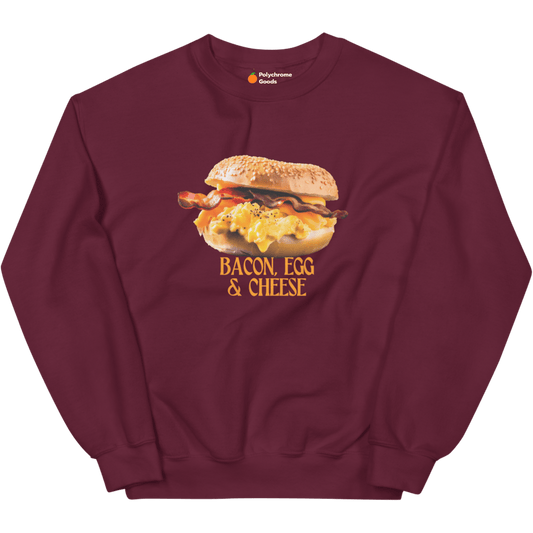 Bacon, Egg & Cheese Breakfast Sandwich Sweatshirt - Polychrome Goods 🍊