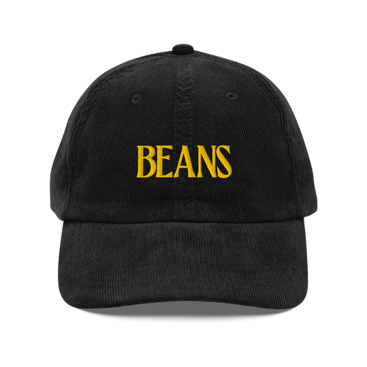 Beans Embroidered Corduroy Hat - Polychrome Goods 🍊