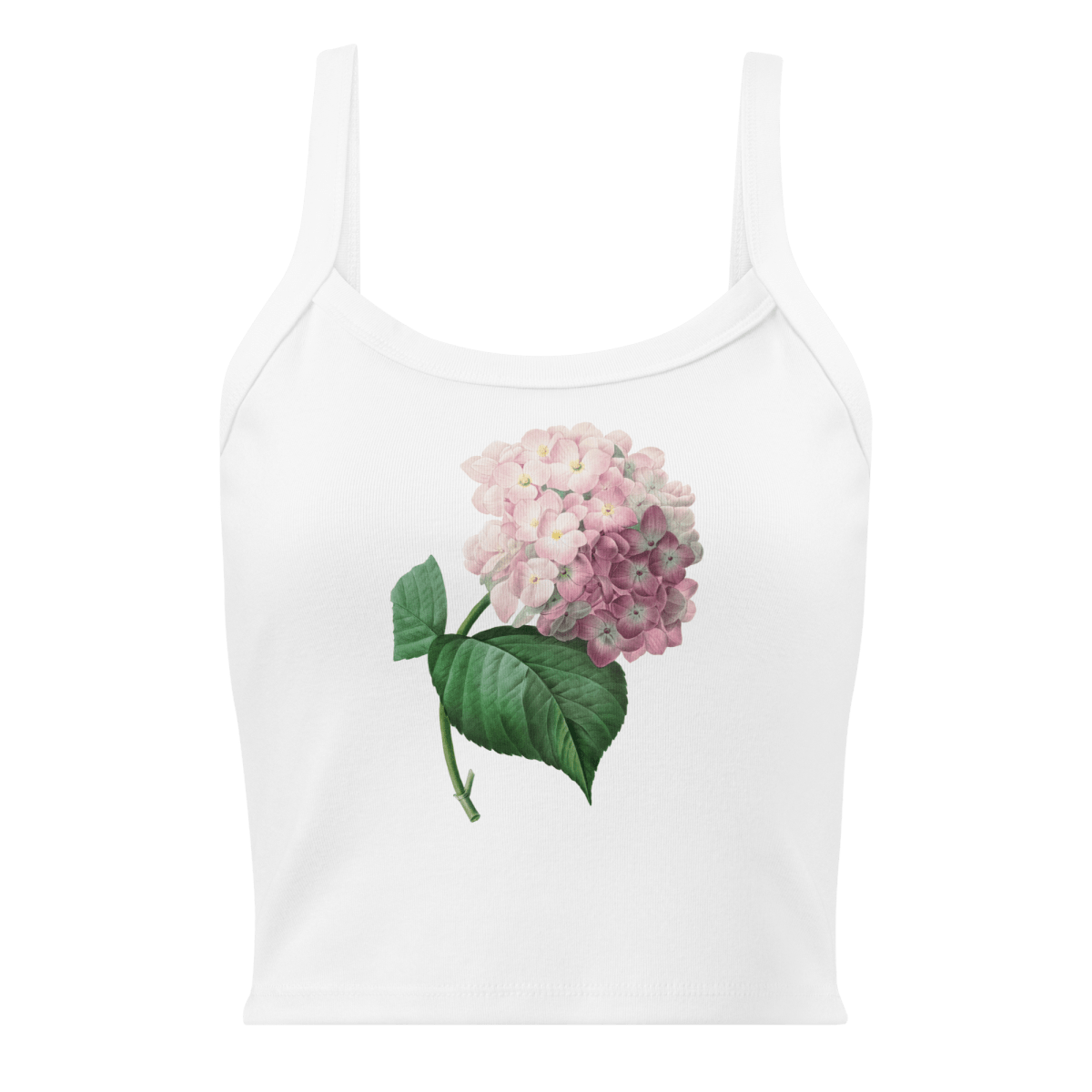 Blooming Hydrangea Flower Tank Top - Polychrome Goods 🍊
