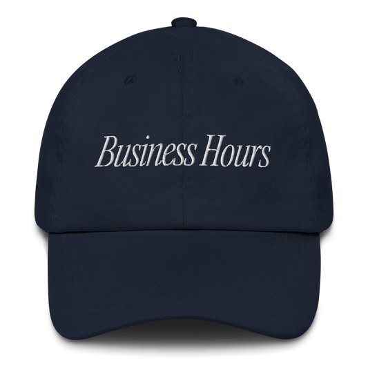 Business Hours Embroidered Hat - Polychrome Goods 🍊