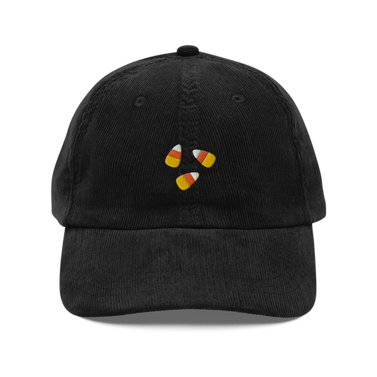 Candy Corn 🟠⚪️🟡 Embroidered Corduroy Hat - Polychrome Goods 🍊