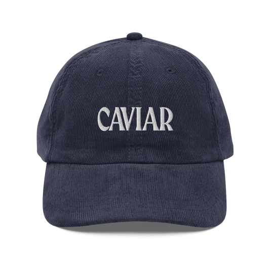 Caviar Embroidered Corduroy Hat - Polychrome Goods 🍊