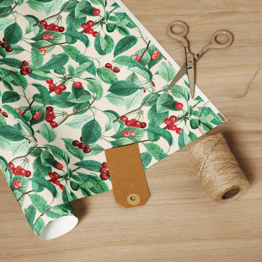 Cerises Cherry Wrapping Paper - Polychrome Goods