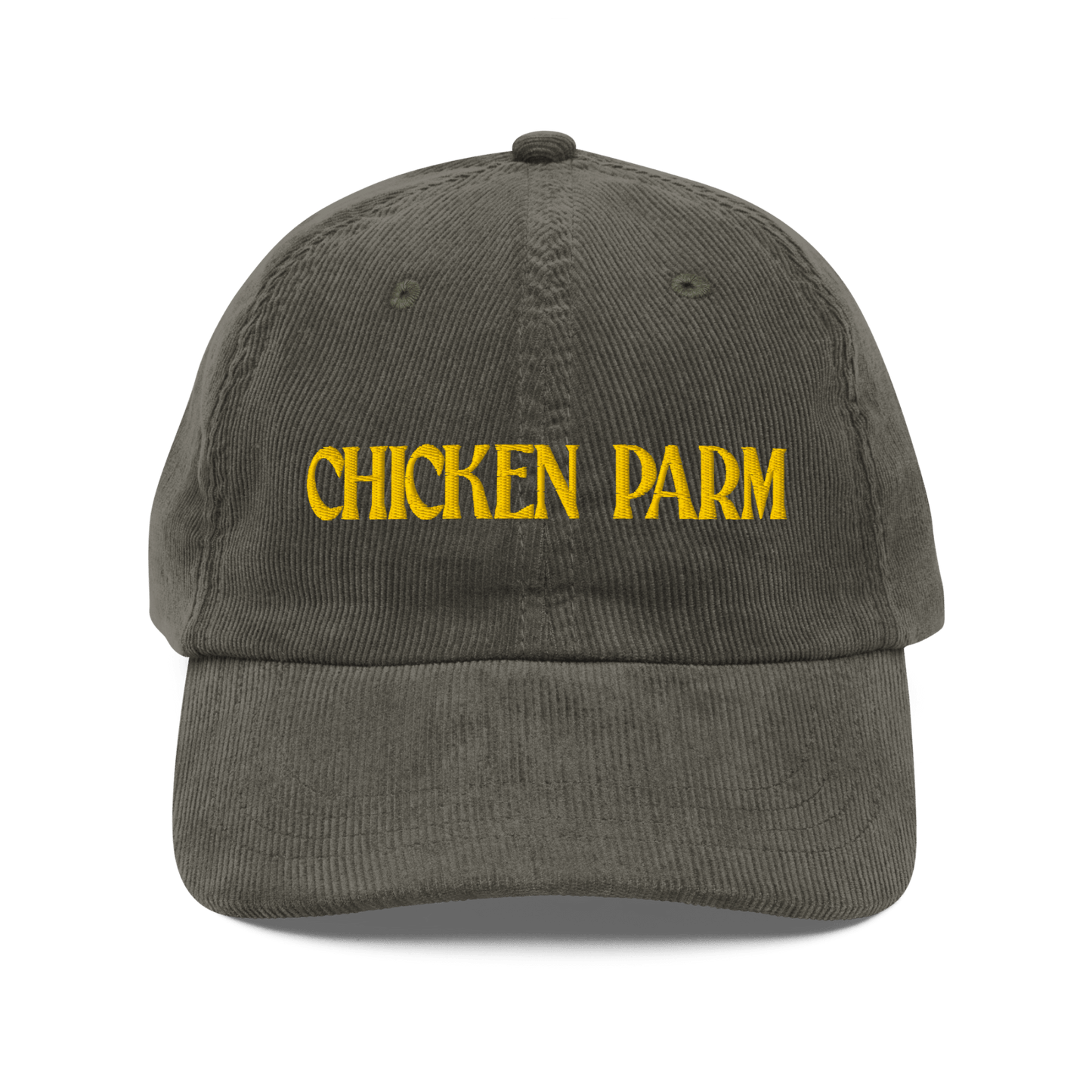 Chicken Parm Embroidered Corduroy Hat - Polychrome Goods 🍊