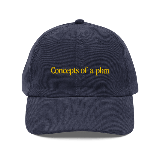 Concepts of a Plan Embroidered Corduroy Hat - Polychrome Goods 🍊