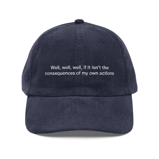 Consequences Vintage Corduroy Cap - Polychrome Goods 🍊