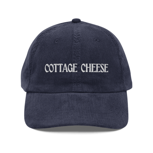 Cottage Cheese Embroidered Corduroy Hat - Polychrome Goods 🍊