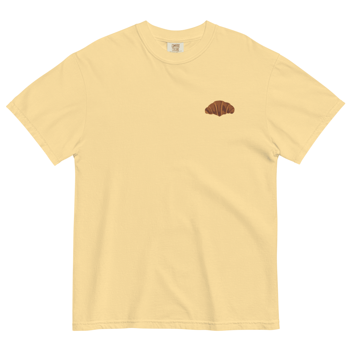 Croissant ๐ฅ Embroidered T-Shirt - Polychrome Goods ๐