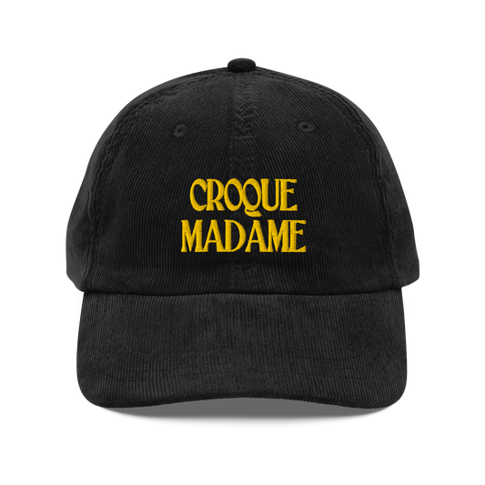 CROQUE MADAME Embroidered Corduroy Hat - Polychrome Goods 🍊