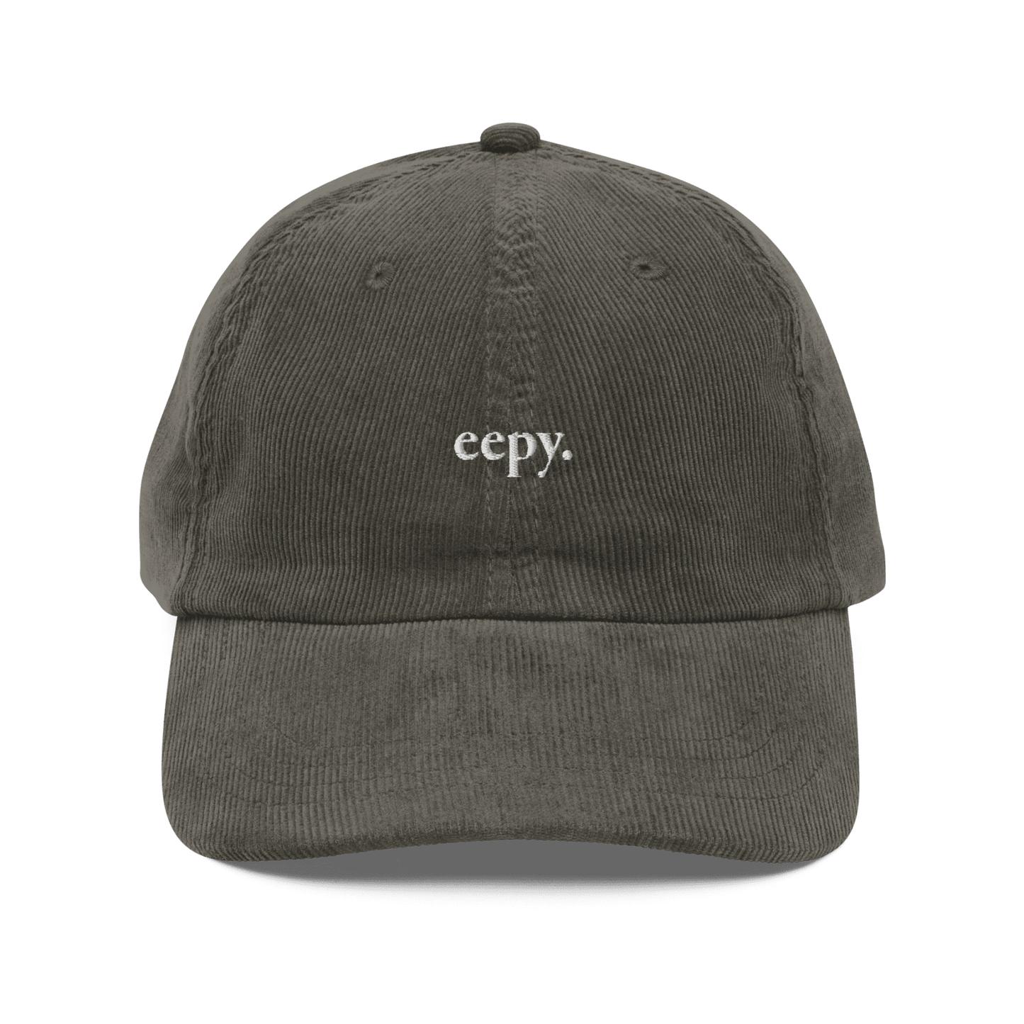 Eepy. Embroidered Corduroy Hat - Polychrome Goods