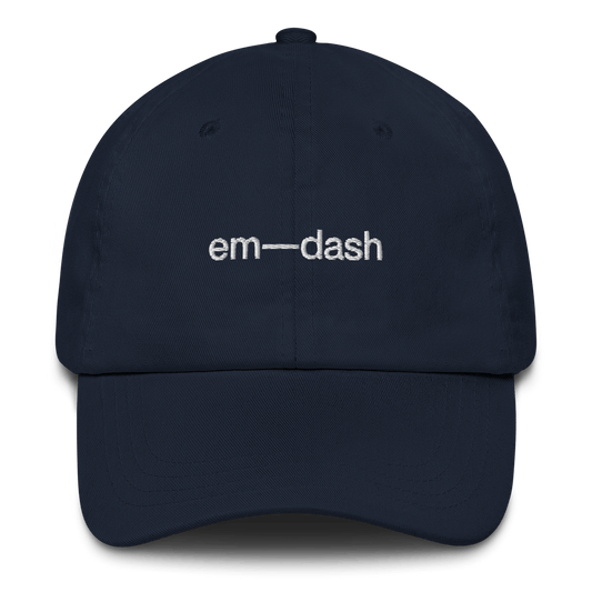 em—dash Embroidered Hat - Polychrome Goods