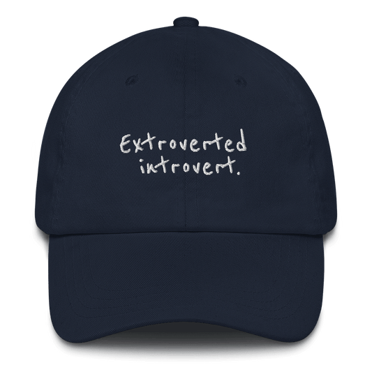 Extroverted Introvert Embroidered Hat - Polychrome Goods 🍊