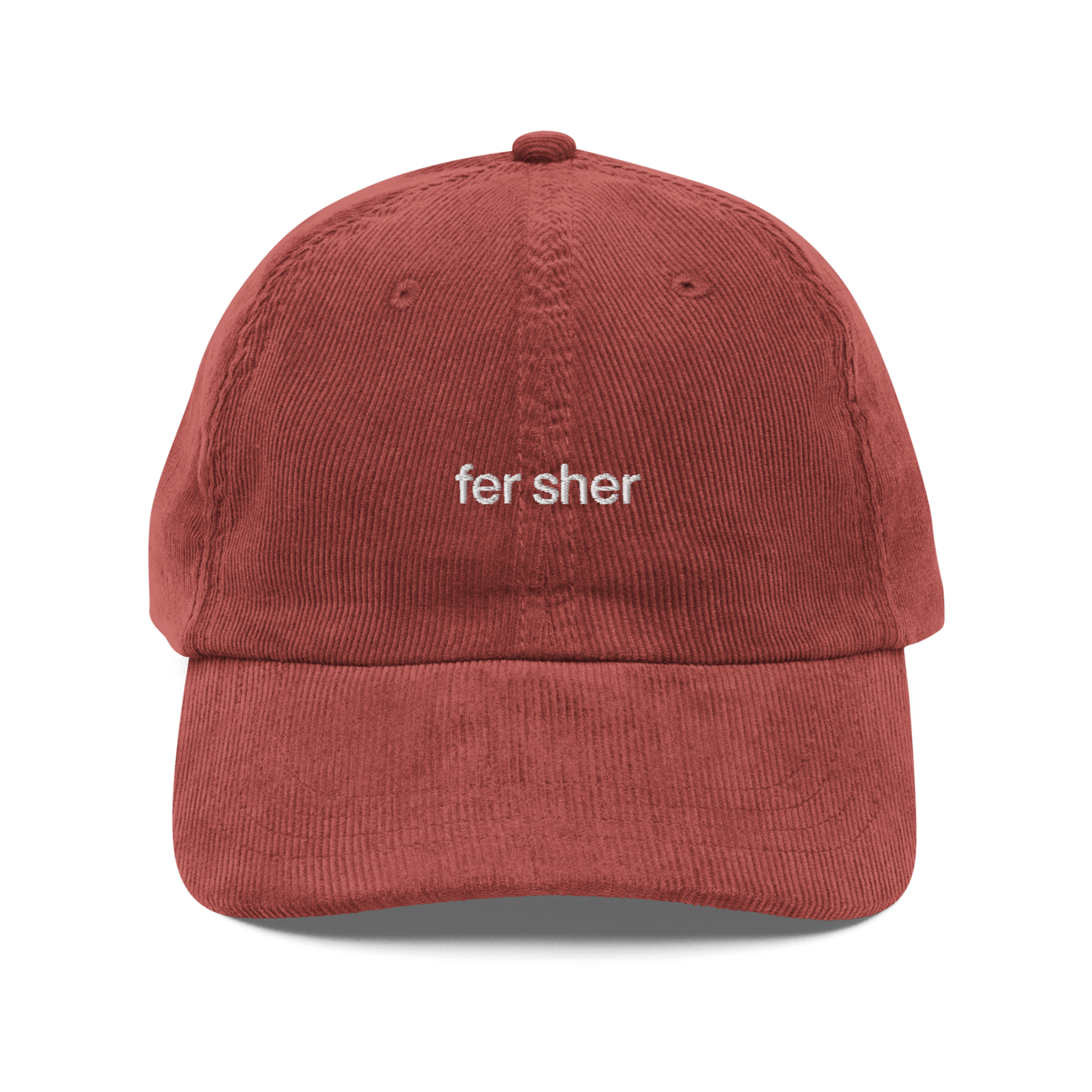 Fer Sher Embroidered Corduroy Hat - Polychrome Goods