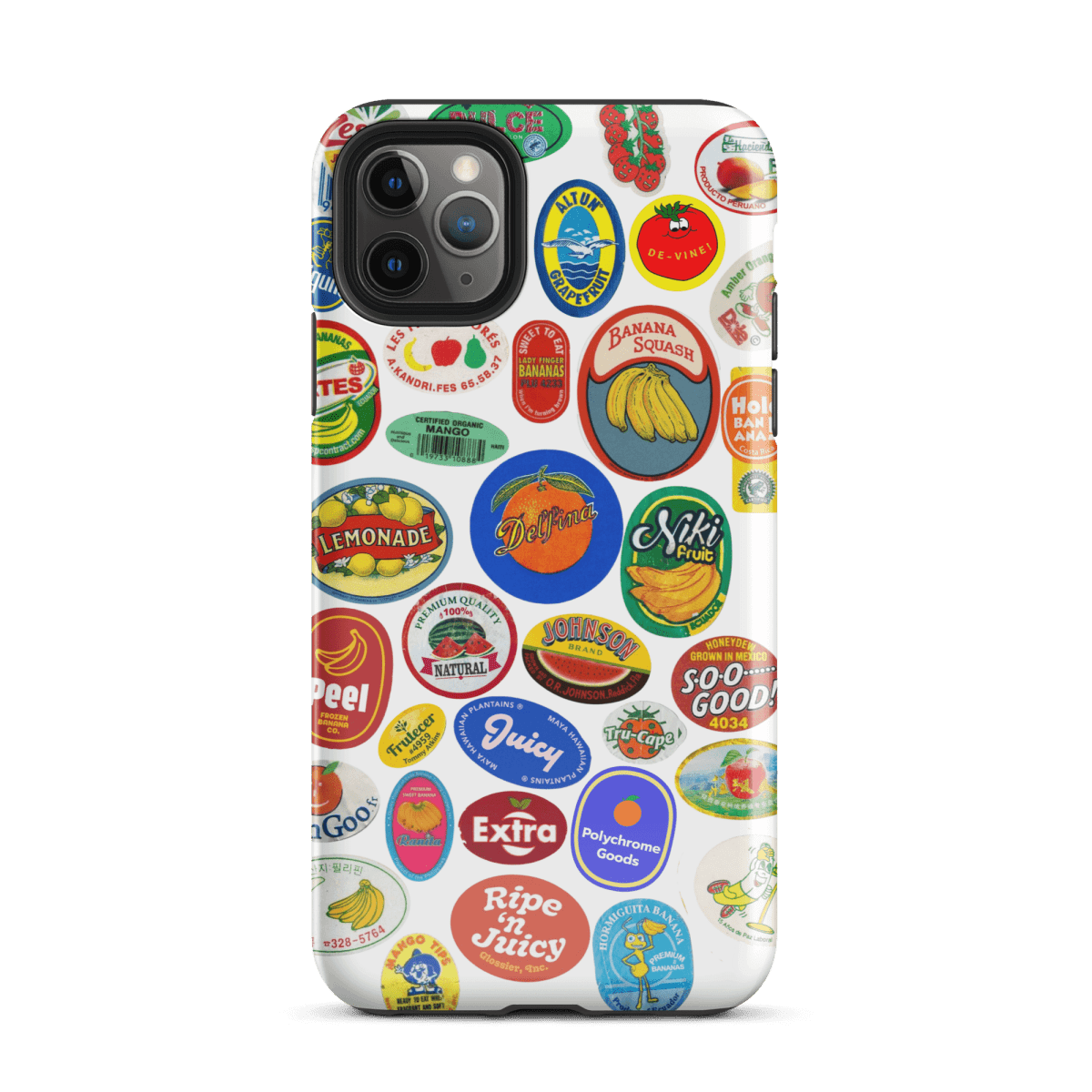 Fruit Stickers Phone Case for iPhone (White Background) Matte / iPhone 13 mini Fruit Stickers Phone Case for iPhone (White Background) Matte / iPhone 13 mini