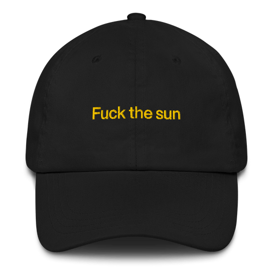 Fuck the sun Embroidered Hat ☀️ - Polychrome Goods 🍊