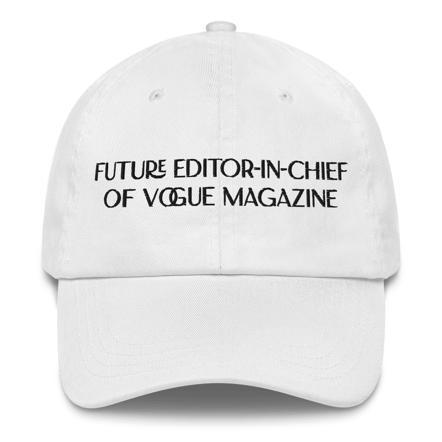 Future Editor - in - Chief of Vogue Magazine Embroidered Hat - Polychrome Goods π