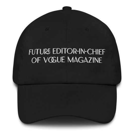 Future Editor - in - Chief of Vogue Magazine Embroidered Hat - Polychrome Goods 🍊