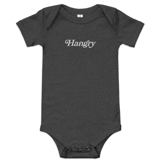 Hangry Embroidered Baby Onesie - Polychrome Goods 🍊