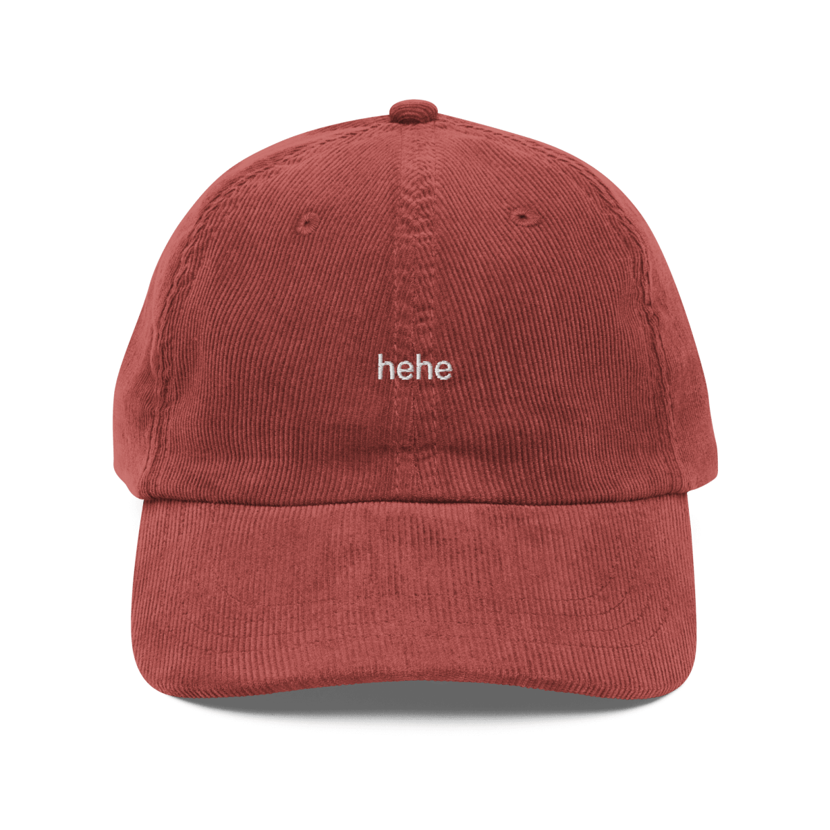 'hehe' Vintage Corduroy Cap - Polychrome Goods 🍊