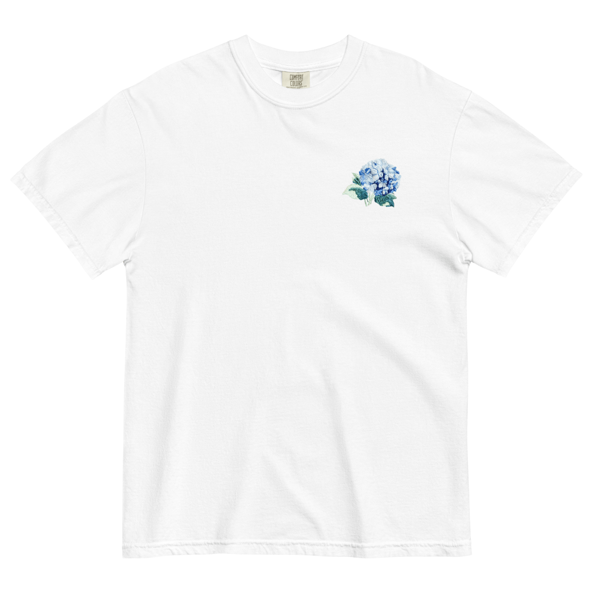 Hydrangea Embroidered Shirt - Polychrome Goods ๐