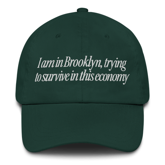 I Am in Brooklyn, Trying to Survive In This Economy Hat - Polychrome Goods 🍊