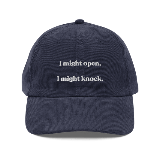 I Might Open - I Might Knock Embroidered Hat - Polychrome Goods