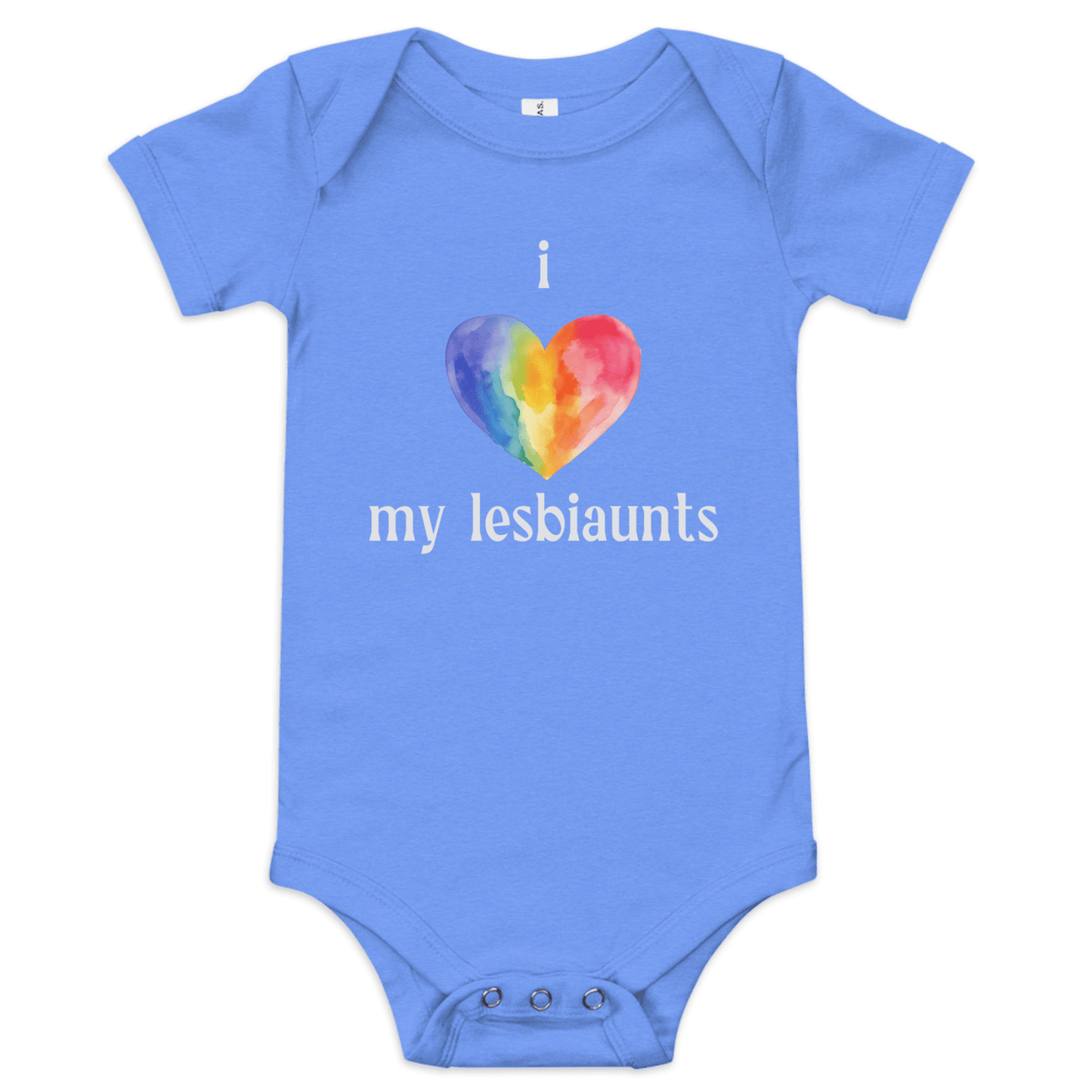 I π My Lesbiaunts Baby Onesie - Polychrome Goods