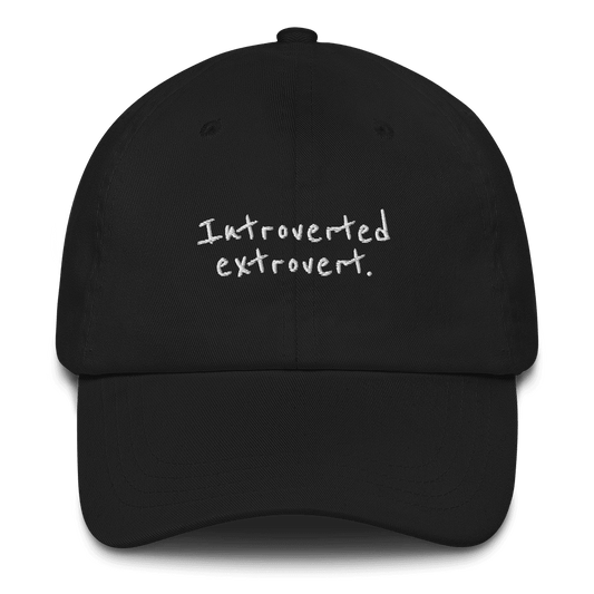 Introverted Extrovert Embroidered Hat - Polychrome Goods 🍊