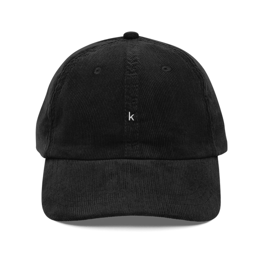 'k' Vintage Corduroy Cap - Polychrome Goods 🍊