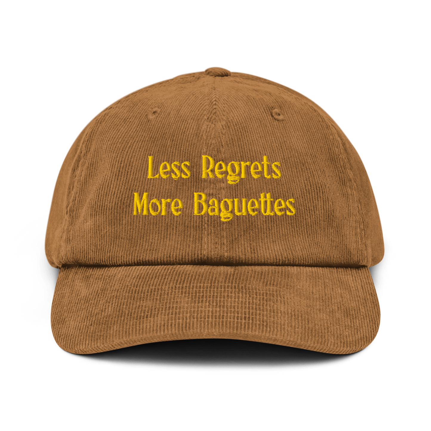 Less Regrets, More Baguettes Embroidered Hat - Polychrome Goods