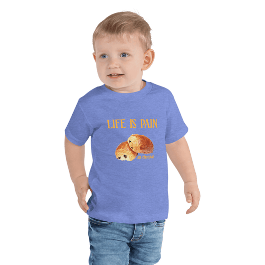 Life Is Pain (au Chocolat)Toddler Short Sleeve Tee - Polychrome Goods 🍊