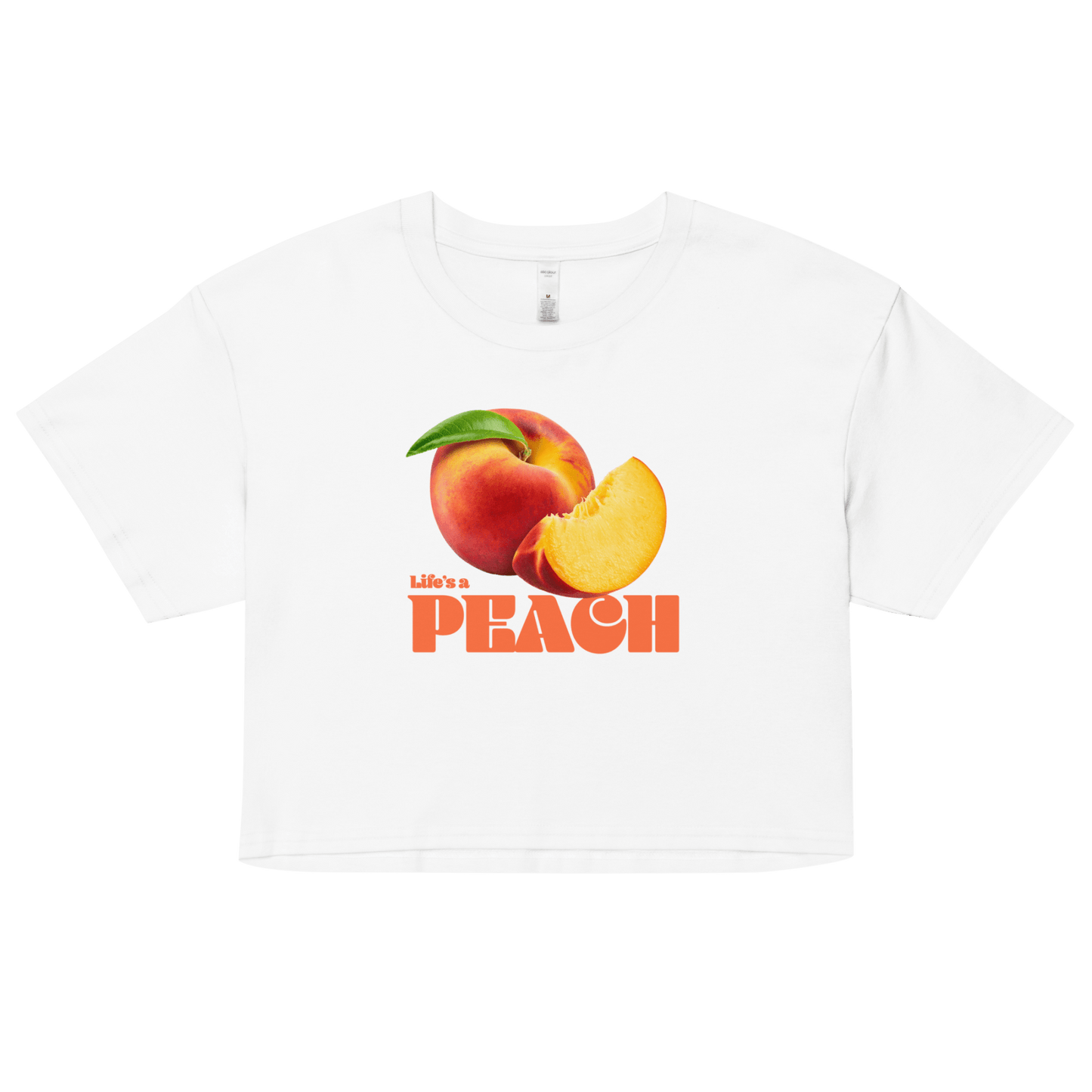 Life's a Peach 🍑 Crop Top - Polychrome Goods 🍊