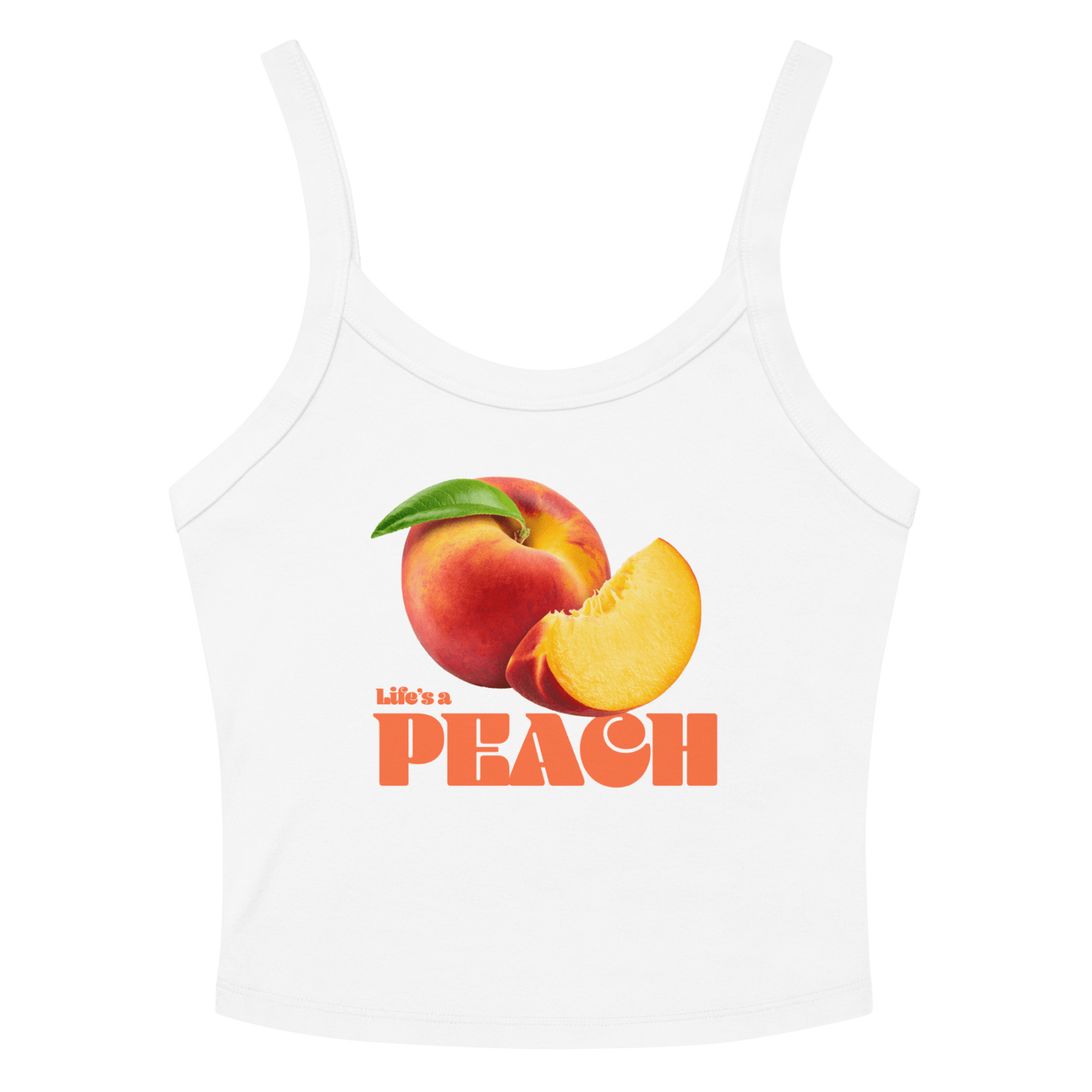 Life's a Peach 🍑 Microrib Tank Top - Polychrome Goods 🍊