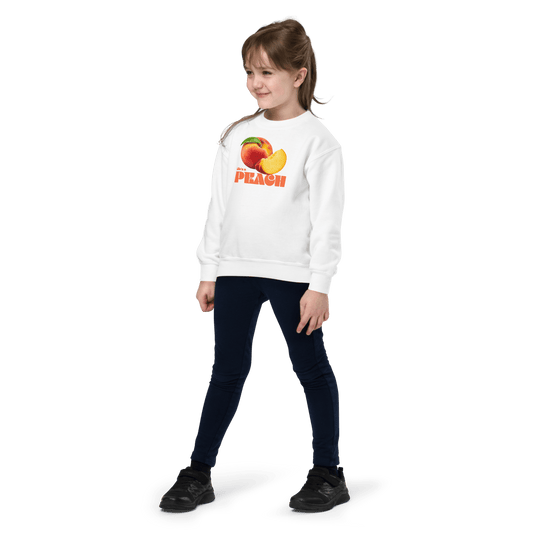 Life's a Peach 🍑 Youth Kids Sweatshirt - Polychrome Goods 🍊