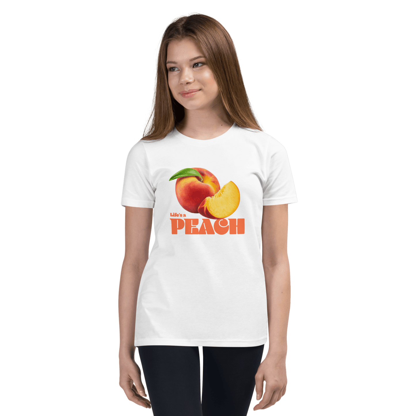 Life's a Peach π Youth Kids T-Shirt - Polychrome Goods π