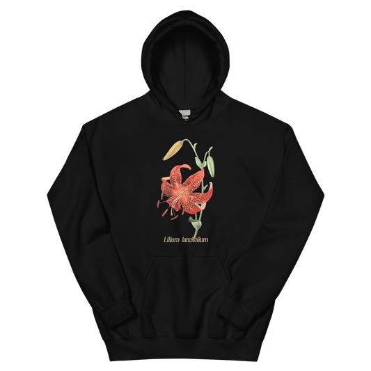 Lilium Lancifolium Tiger Lily Flower Hoodie - Polychrome Goods π