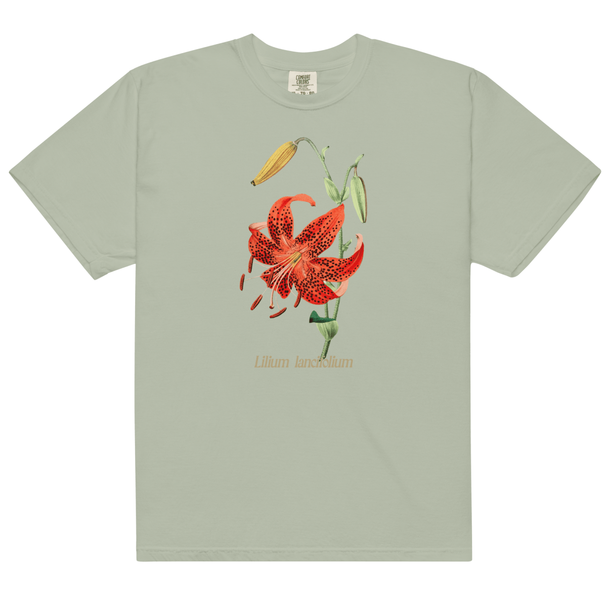 tiger lily goods Lilium Lancifolium Tiger Lily Flower Shirt Bay / M