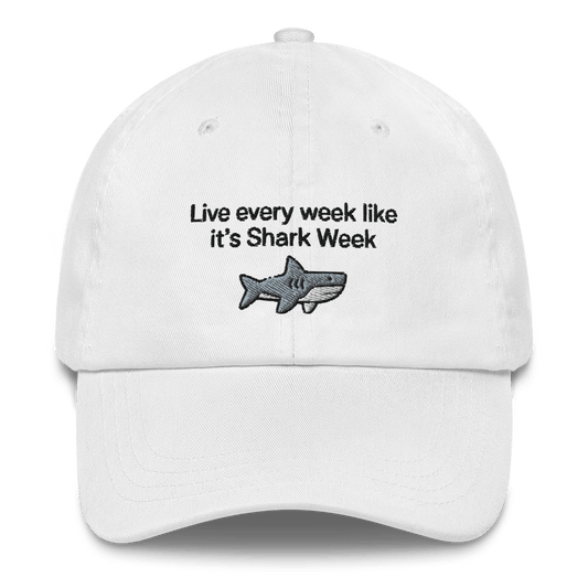Live every week like it's Shark Week Embroidered Hat - Polychrome Goods 🍊