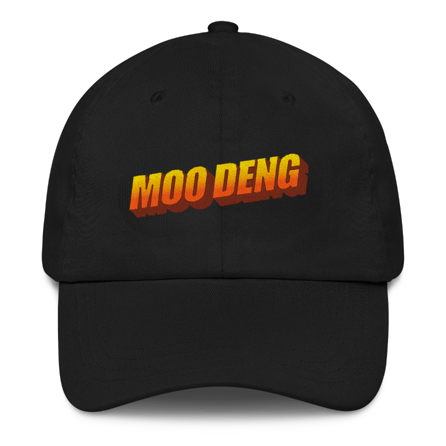 Moo Deng WordArt Embroidered Hat - Polychrome Goods ๐