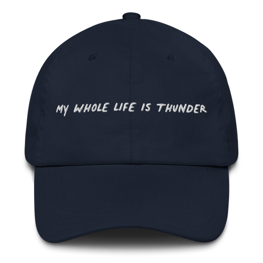 MY WHOLE LIFE IS THUNDER Embroidered Hat - Polychrome Goods 🍊