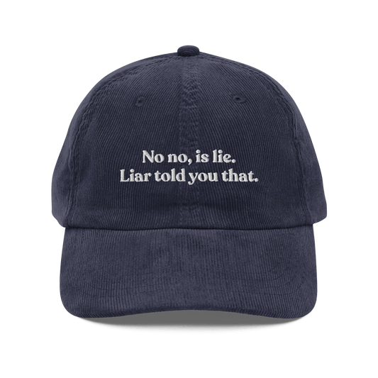 No No, Is Lie. Liar Told You That Embroidered Hat | Heated Rivalry - Polychrome Goods