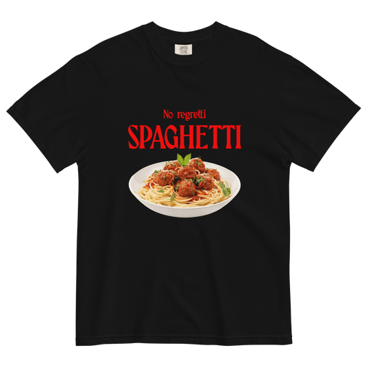 No Regretti Spaghetti Shirt - Polychrome Goods 🍊