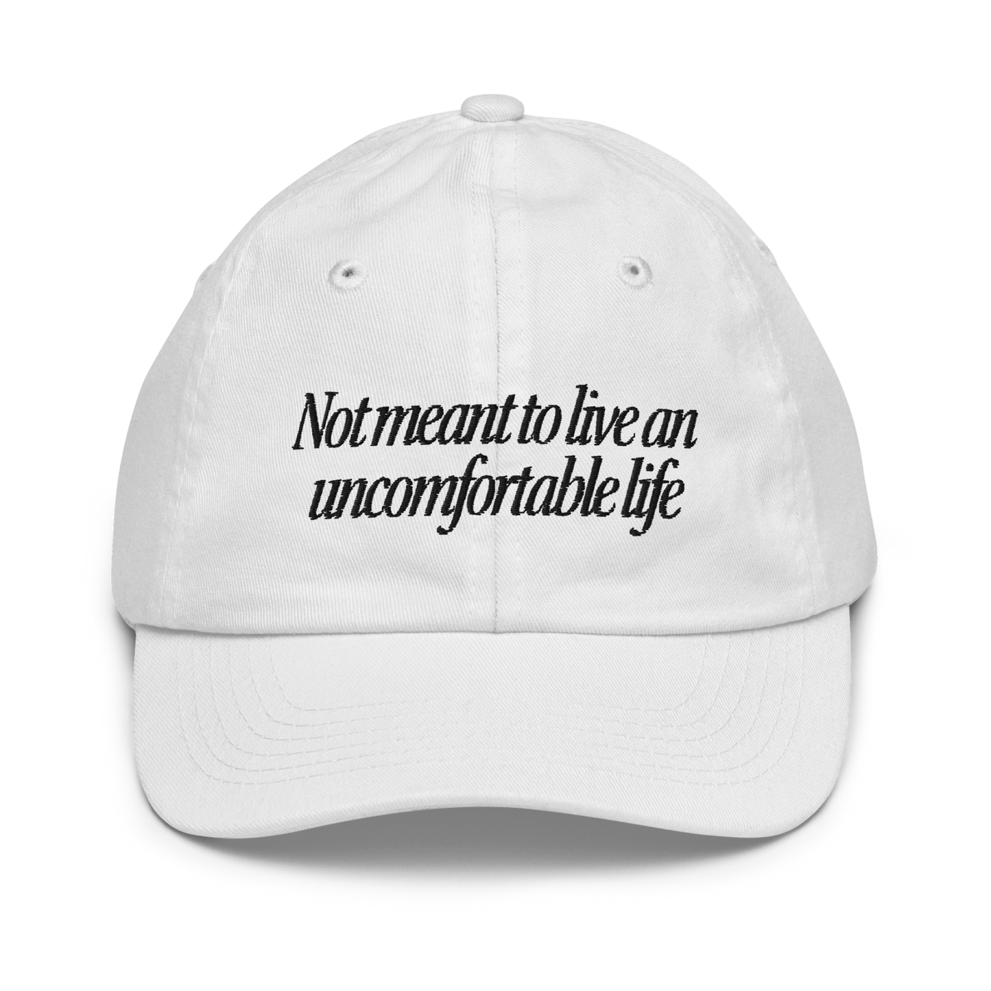 Not Meant To Live an Uncomfortable Life Kids / Youth Hat - Polychrome Goods 🍊