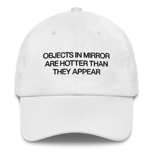 Objects In Mirror Are Hotter Than They Appear Hat - Polychrome Goods 🍊